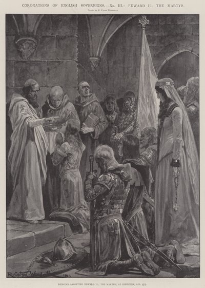 Coronaciones de soberanos ingleses, Eduardo II, el Mártir de Richard Caton Woodville junior